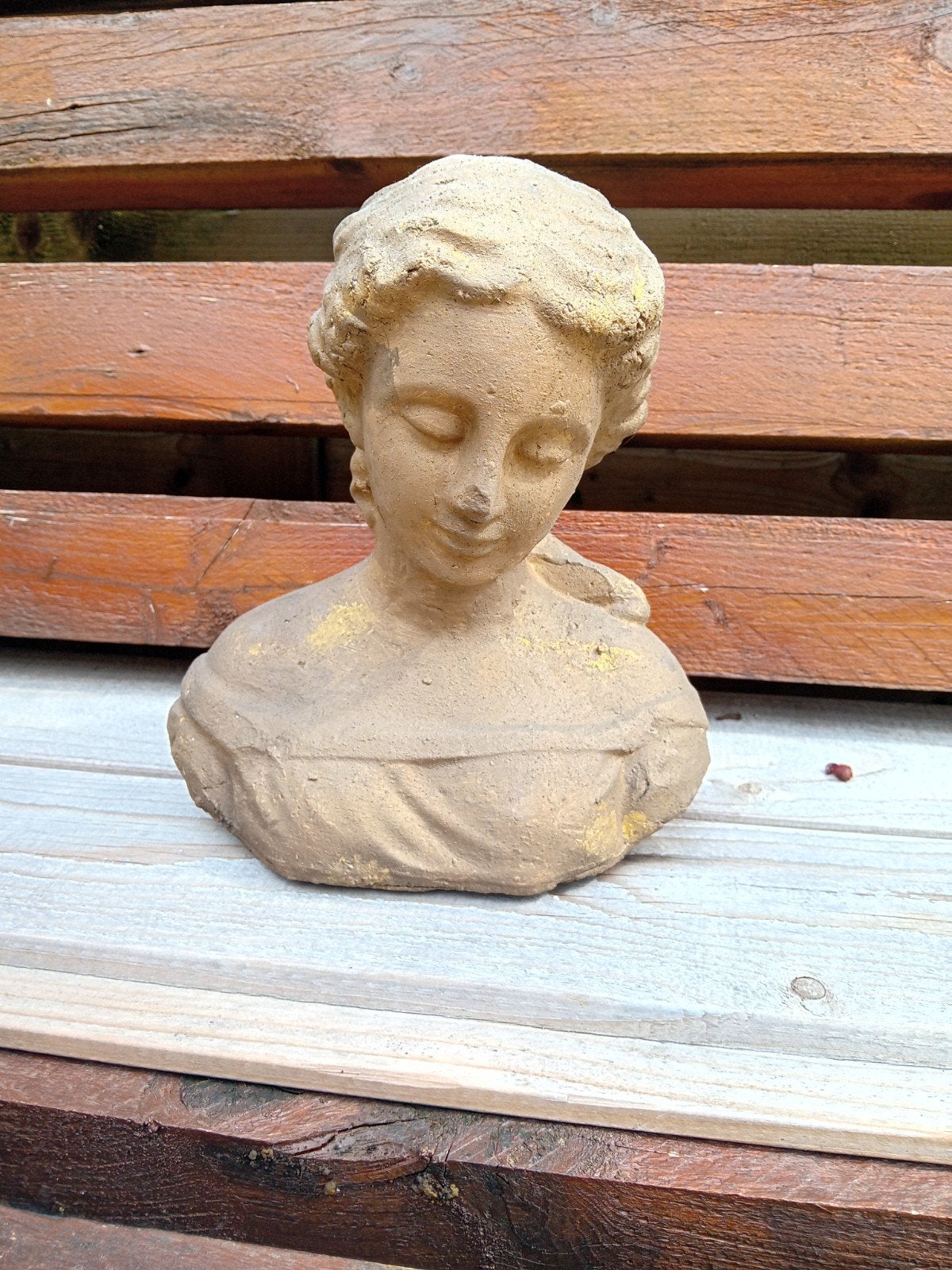 Betonnen buste van een vrouw, 23 cm hoog, Buste, Ophalen of Verzenden, 20 - 50 cm, Overige materialen