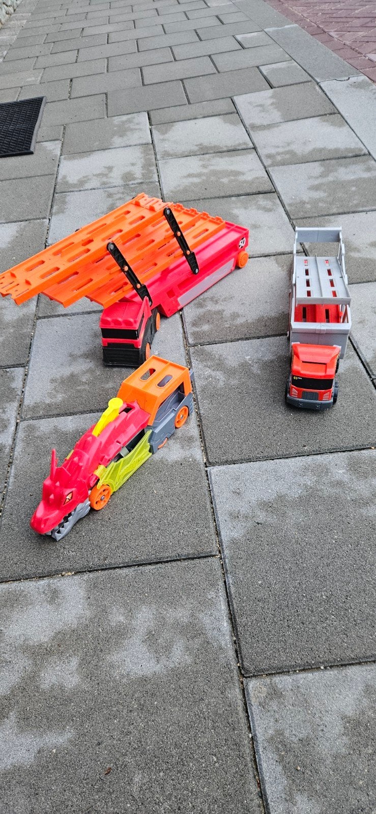 Hot Wheels & Matchbox Transporter Trucks Set (Mega Hauler +, Ophalen, Gebruikt, Onderdelen, Hot Wheels