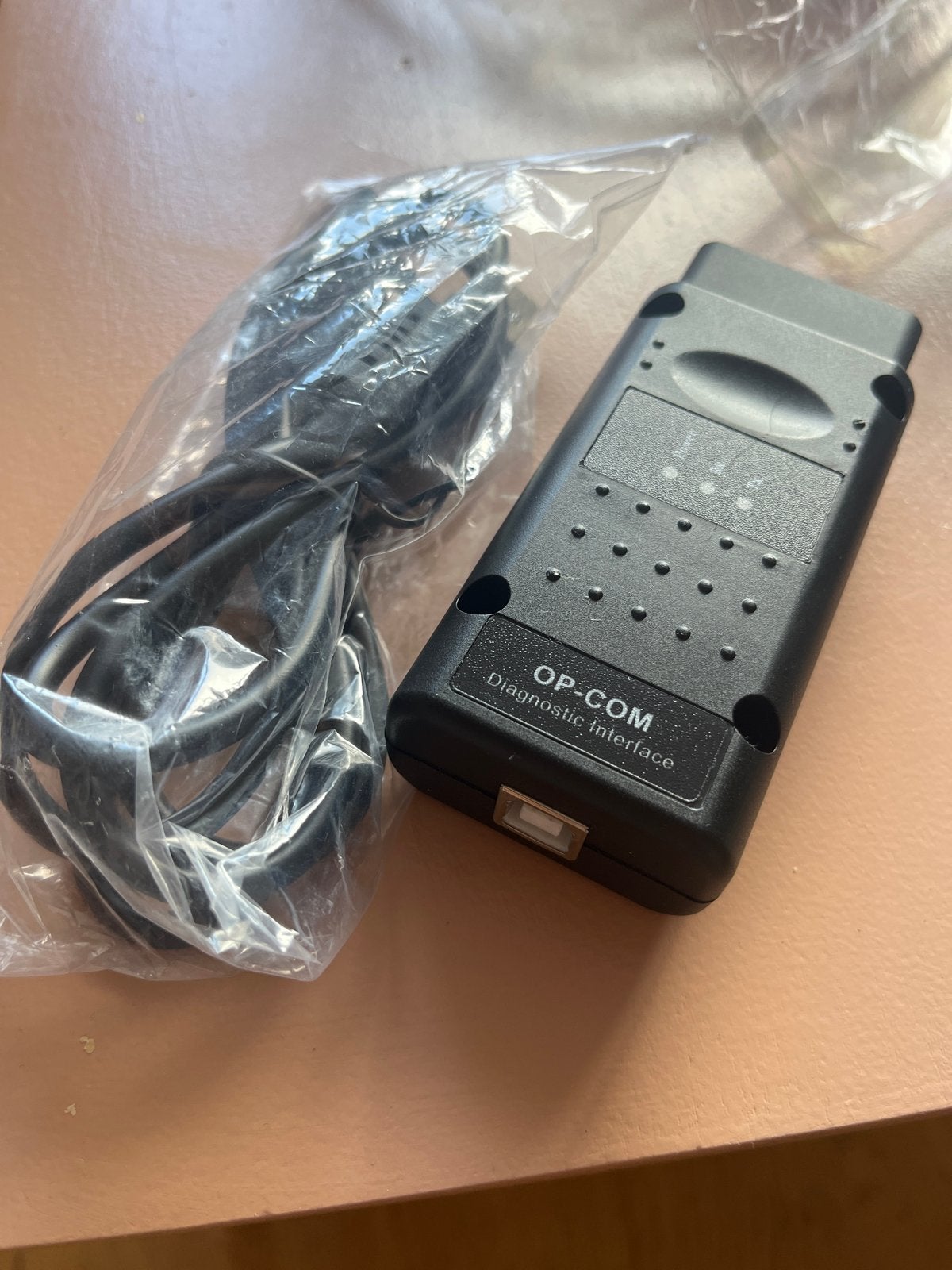 OP-COM Diagnostische Interface met USB-kabel, Ophalen of Verzenden, Gebruikt