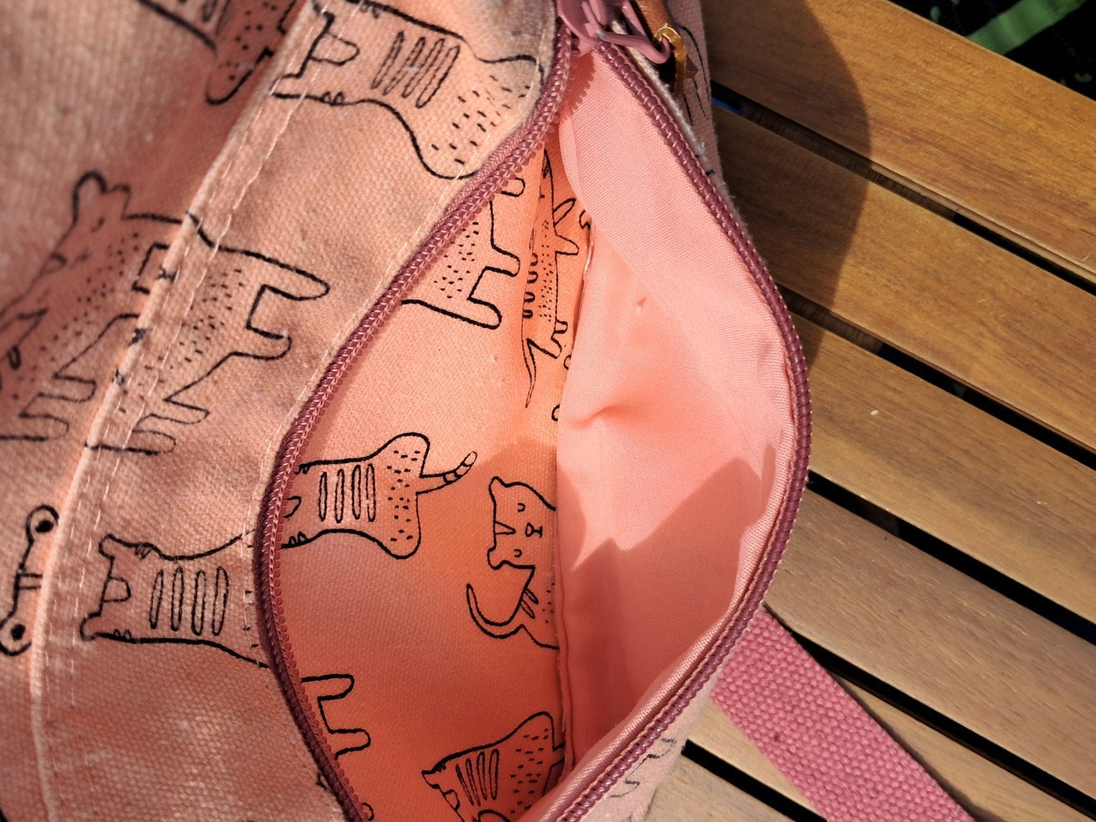 Roze rugzak met kattenprint - Kidzroom, Overige merken, Gebruikt, Minder dan 30 cm, Ophalen of Verzenden