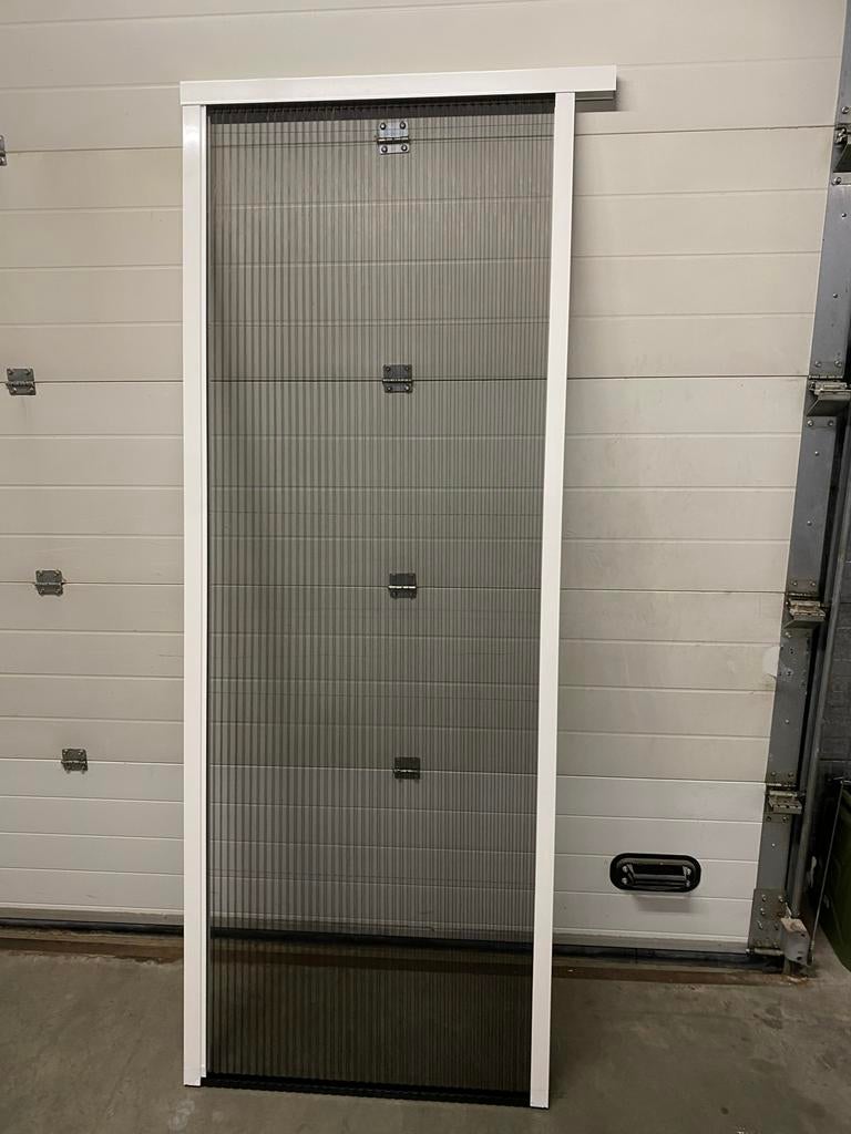 Nieuwe Unilux Plissé Hordeur - Wit (RAL 9010), Kunststof, 80 tot 100 cm, 215 cm of meer, Hordeur