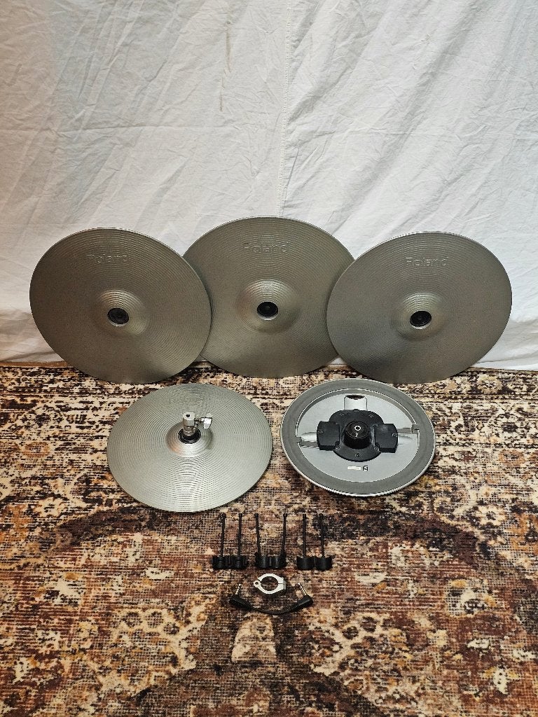 Roland CY Silver Cymbals | 2x CY14 | CY15 | VH-12 | Drumstel, Drums of Percussie, Ophalen of Verzenden, Roland, Info@roland.com