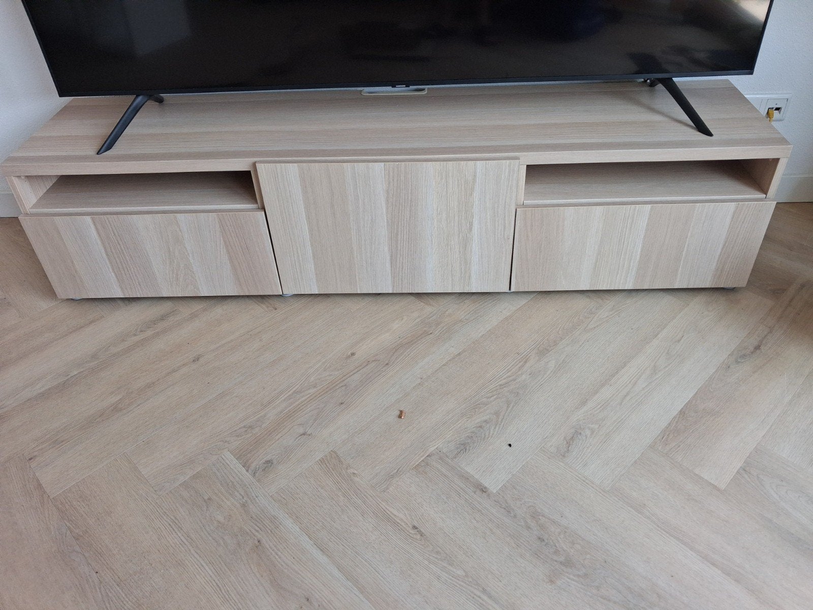 TV meubel, Ophalen, 150 tot 200 cm, Zo goed als nieuw, Minder dan 100 cm