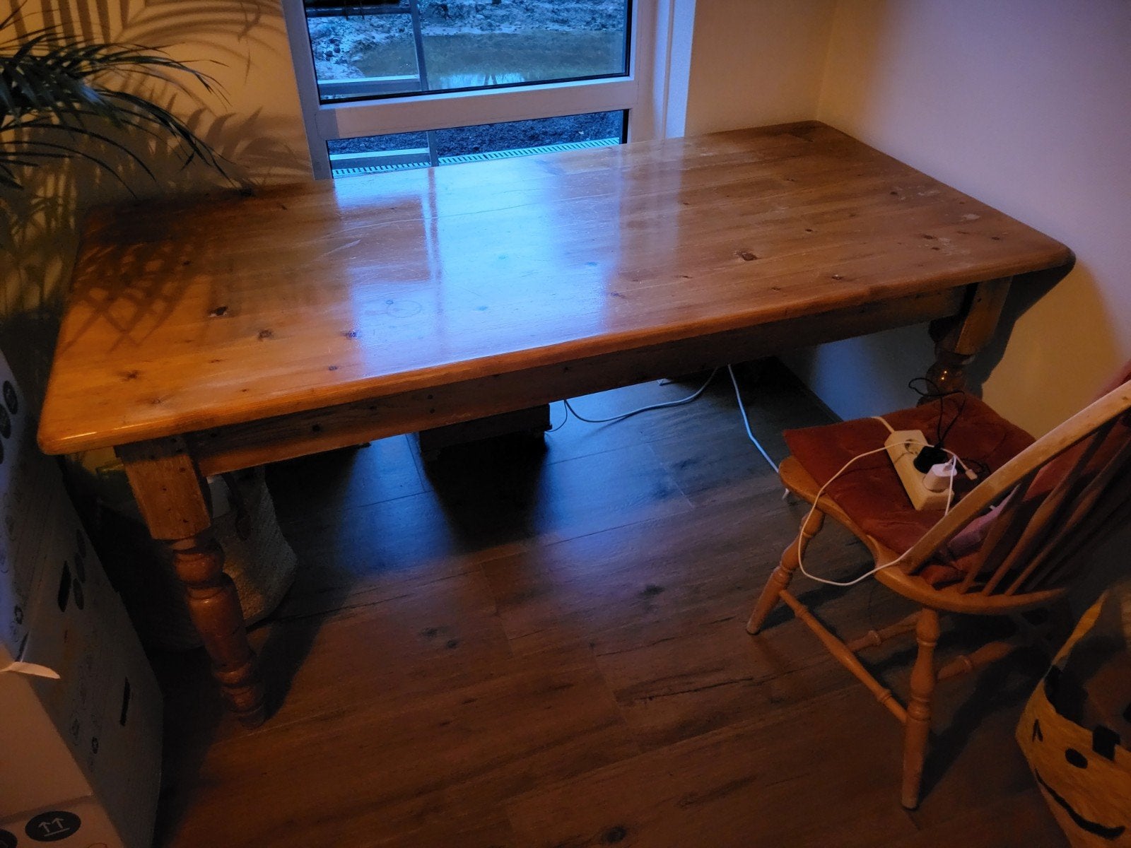 Grenen eettafel 180x90x70 (bxdxh), Ophalen, Gebruikt, 50 tot 100 cm, 150 tot 200 cm