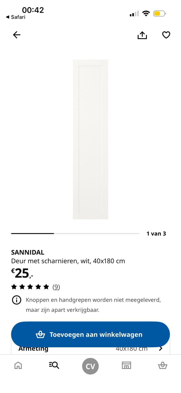 GEZOCHT: 6x kast deur voor platsa. 180x40cm. Sannidal of div, Ophalen, Minder dan 50 cm, Zo goed als nieuw, Minder dan 25 cm