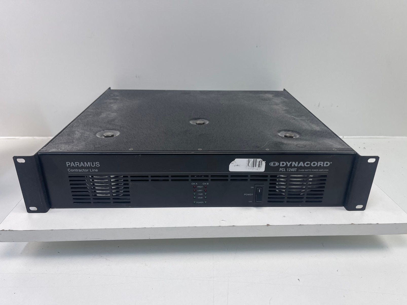 DYNACORD VERSTERKER PCL1240T 2x 400Watt Norm€1398,00 TOPPER, Ophalen, Gebruikt, Audio