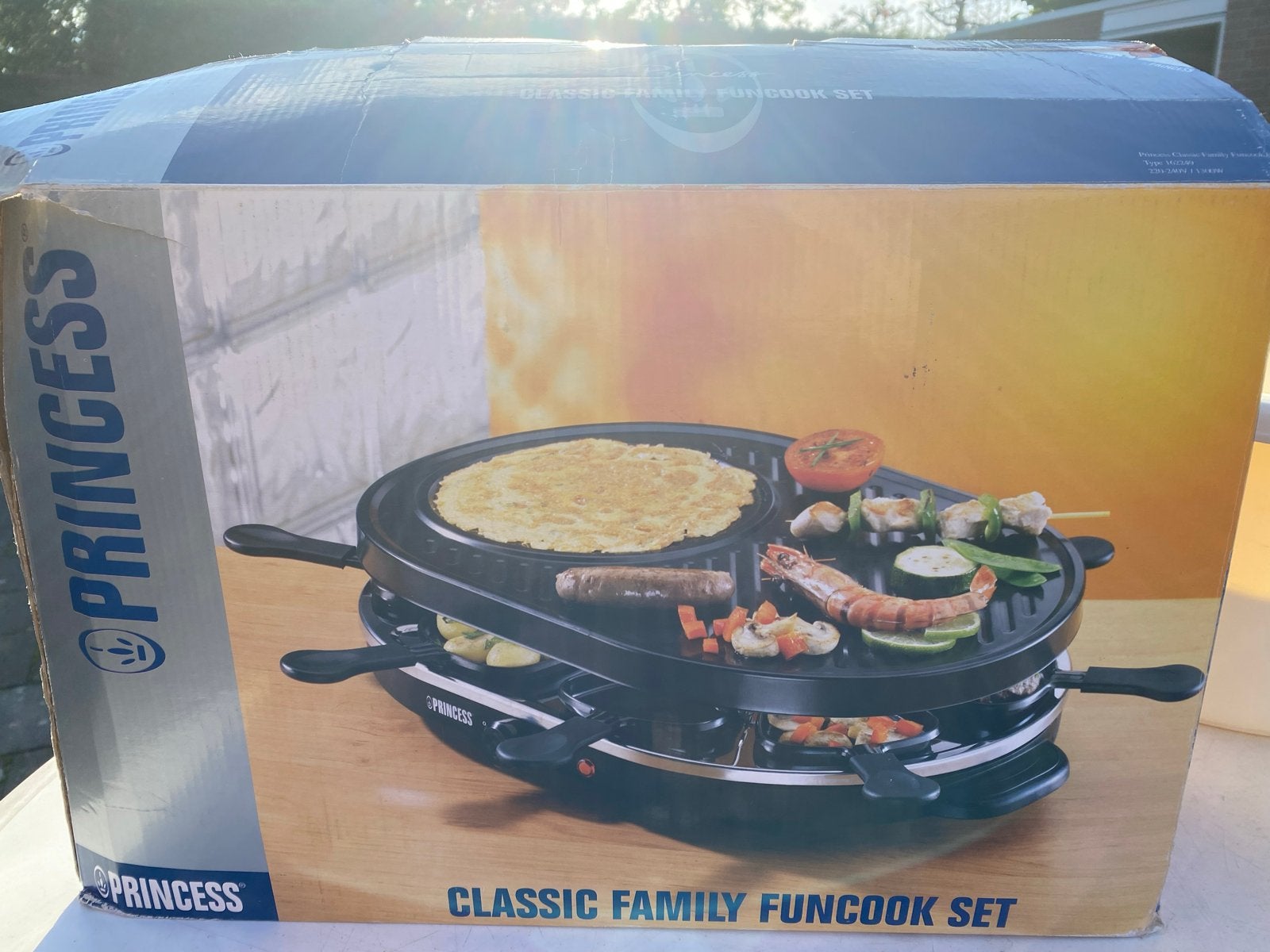 Princess Classic Family Funcook Set - Raclette & Grill, Witgoed en Apparatuur, Ophalen, Zo goed als nieuw, 4 t/m 7 personen