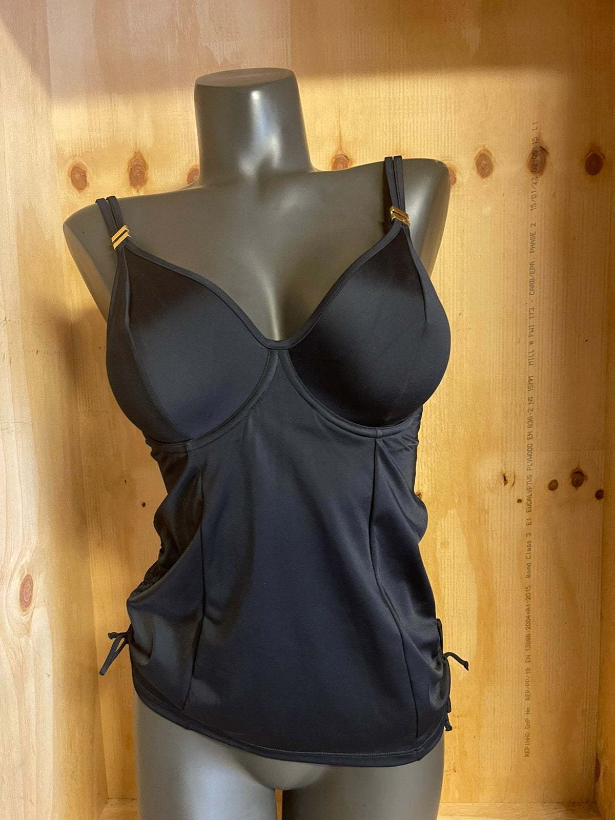 Panache tankini top eu 65ff-75g- 85gg-75hh-65j- 85j, Verzenden, Nieuw, Zwart, Bikini
