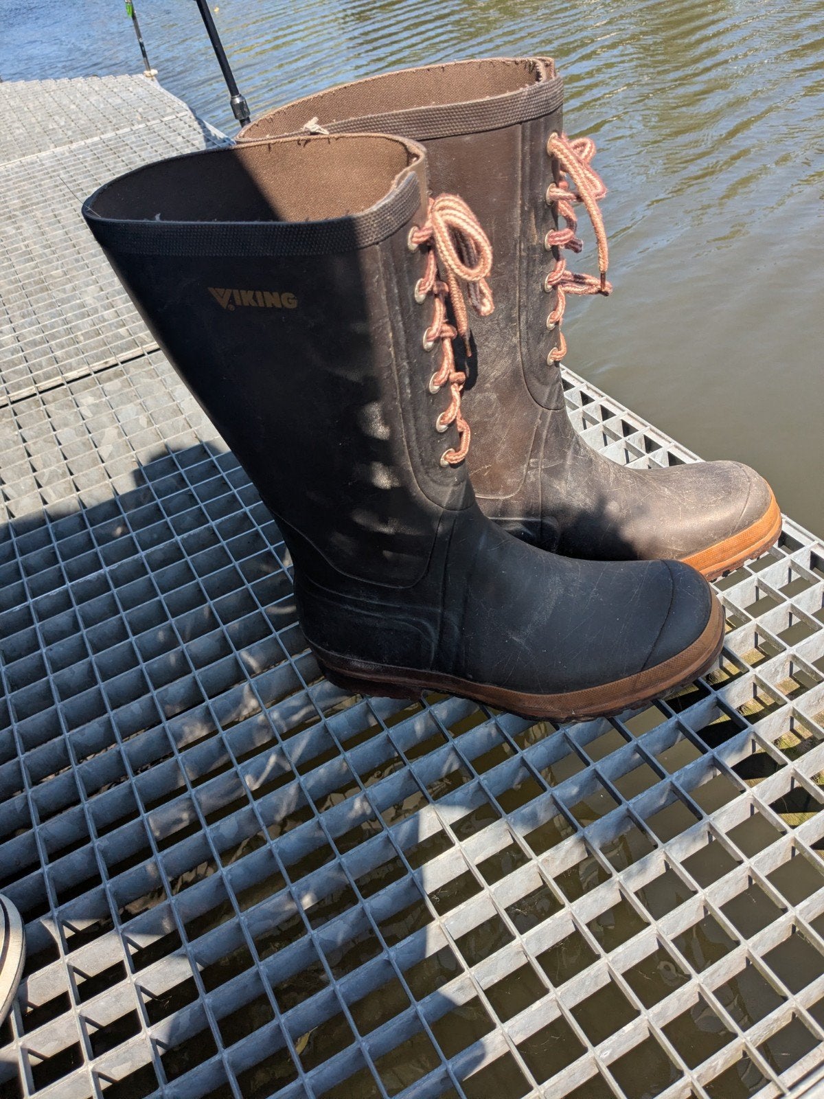 Viking  natuur rubberen laarzen Maat 42, Ophalen of Verzenden, Kleding