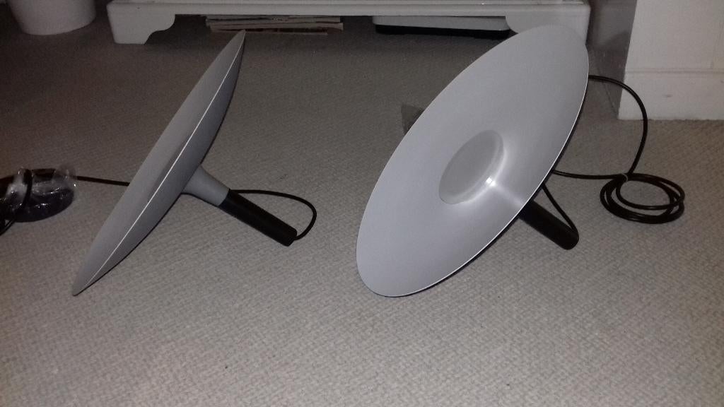 TWEE FREZOLI HANGLAMPEN MODERN ZEER STRAKKE VORMGEVING!!, Ophalen of Verzenden, Nieuw, Metaal, 75 cm of meer