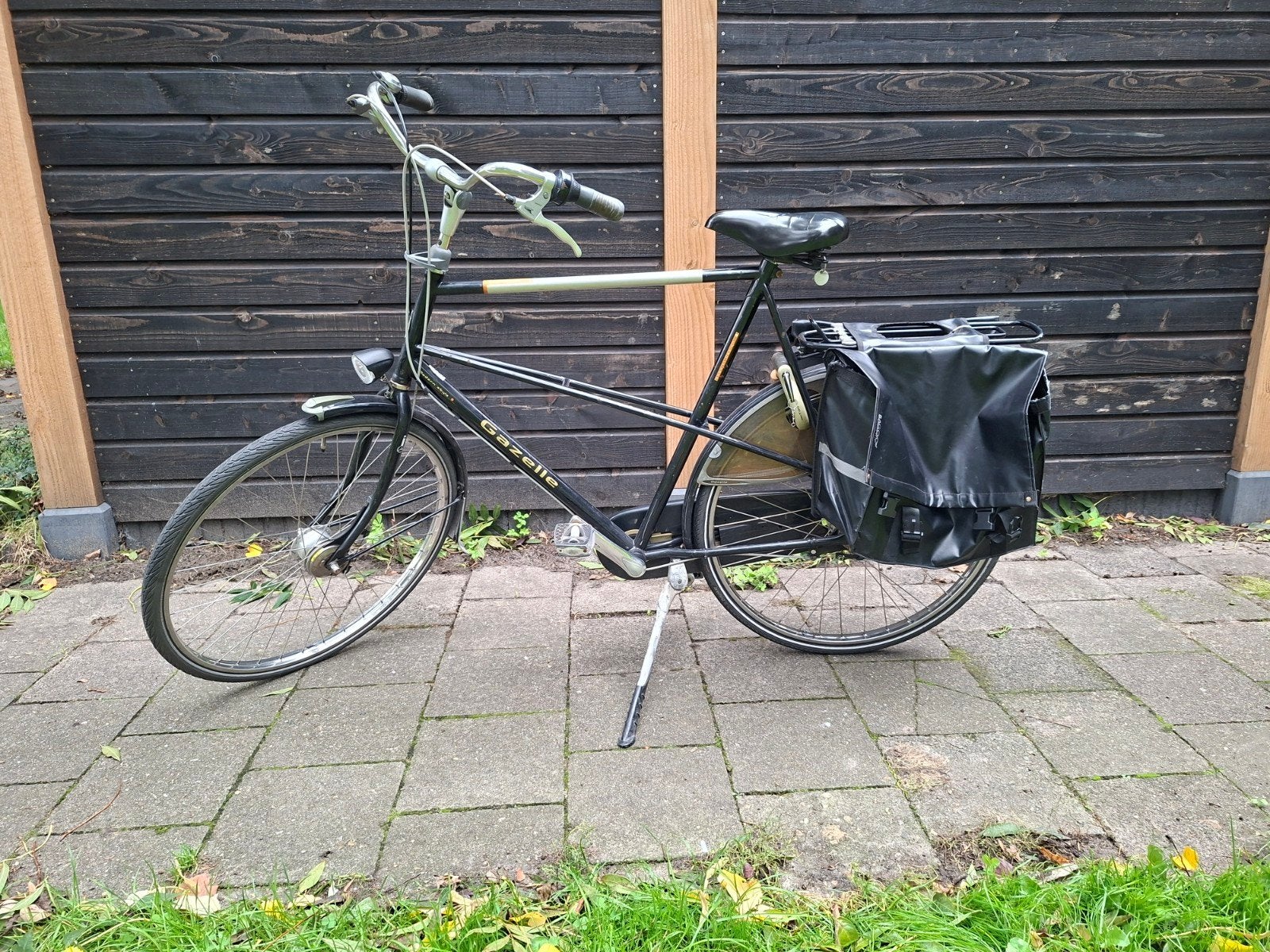 Gazelle herenfiets met hoog frame, Ophalen, Gebruikt, Versnellingen, 61 tot 65 cm