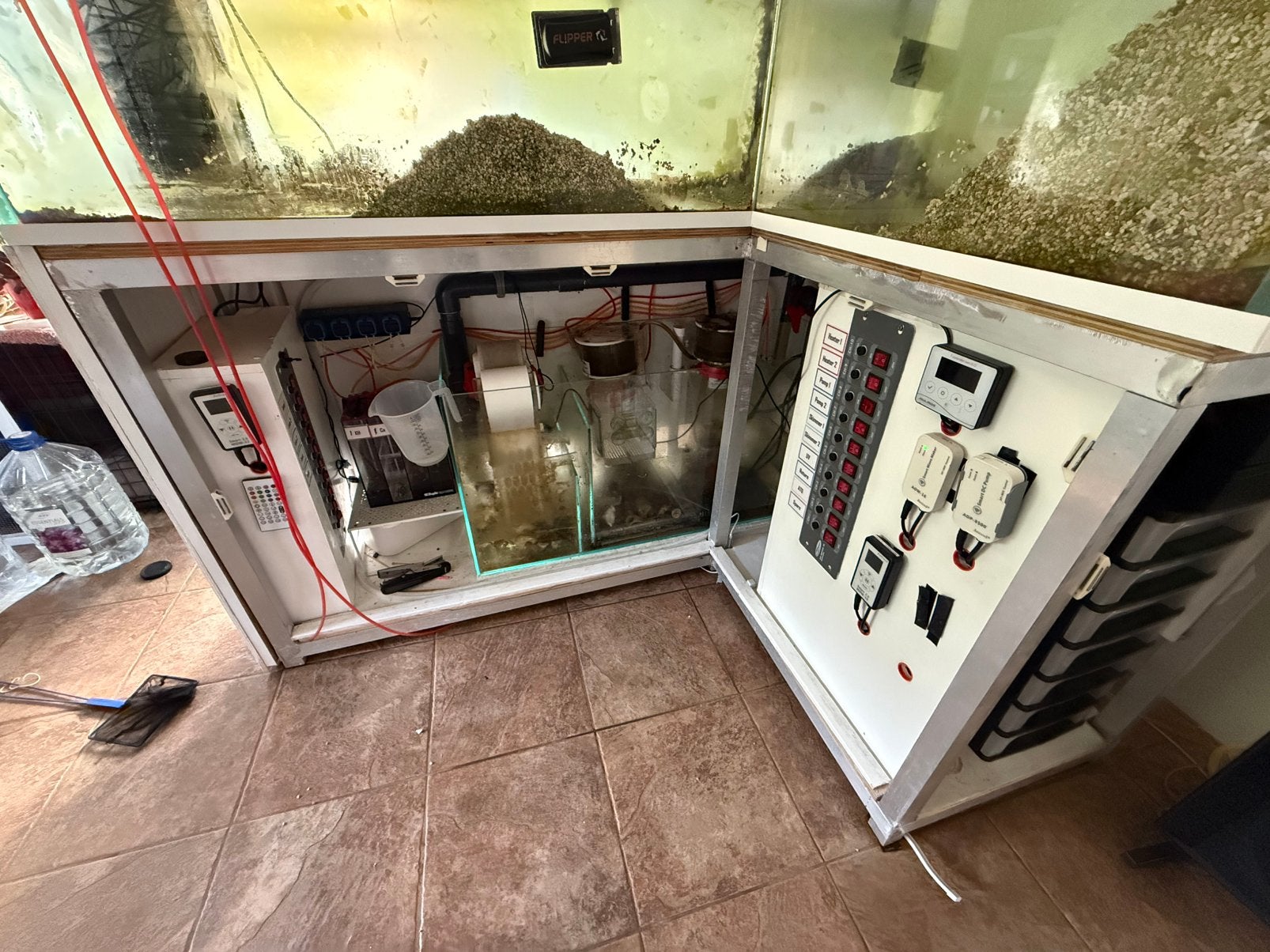 Zee aquarium 700-750 liter, Dieren en Toebehoren, Ophalen, Gebruikt, Inclusief deksel, Overige merken