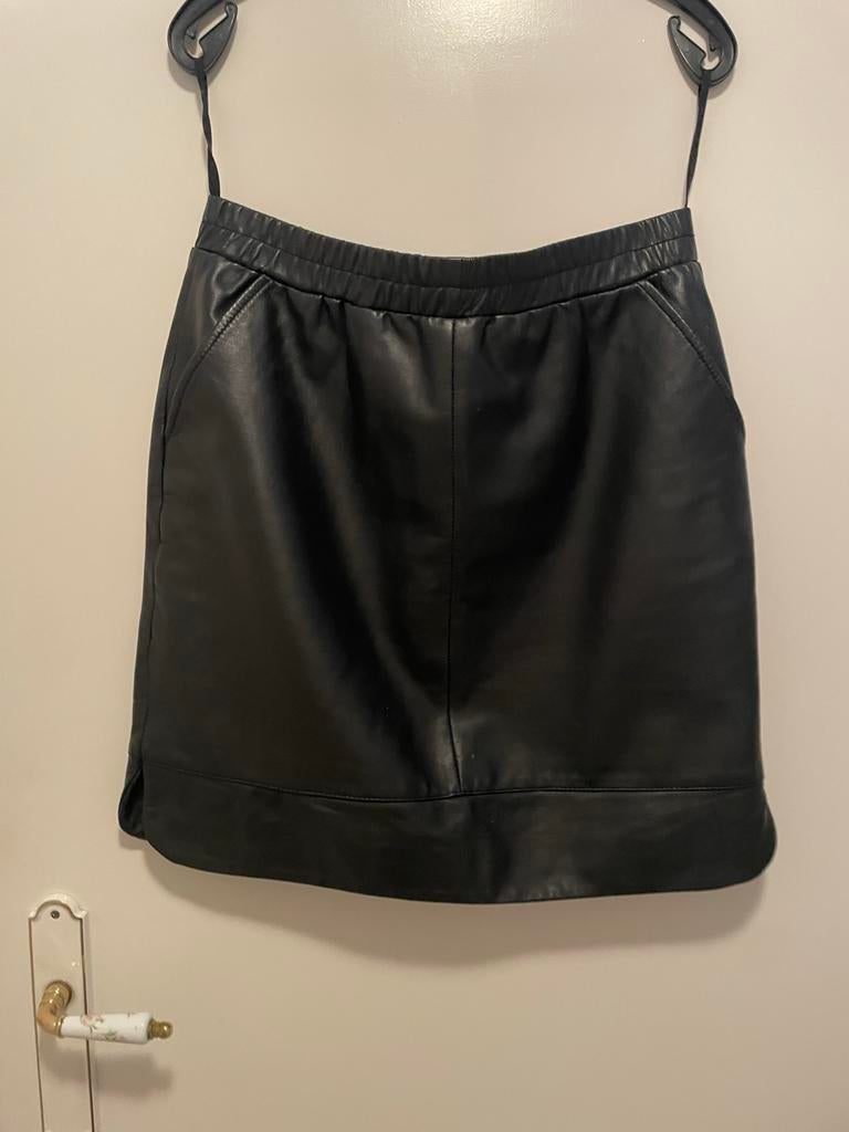 Zwarte leren rok Ibana Rouge, maat 40, Kleding | Dames, Rokken, Maat 38/40 (M), Zwart, Ophalen of Verzenden, Zo goed als nieuw
