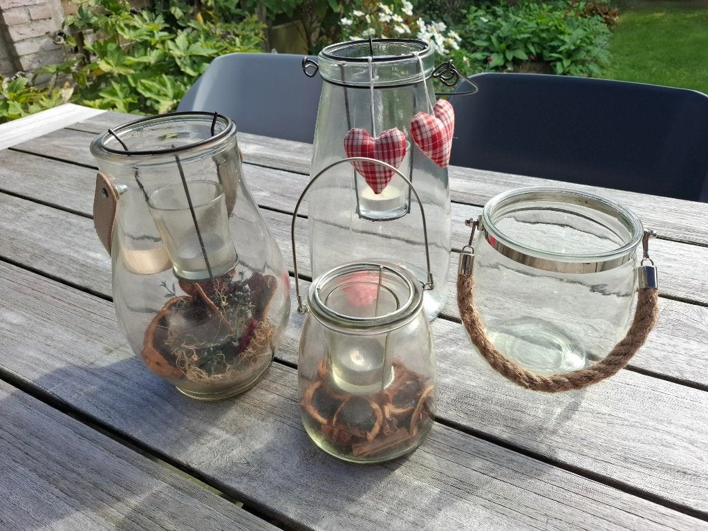 Windlichten, waxinelichthouders, Huis en Inrichting, Ophalen, Windlicht, Gebruikt, Meerkleurig