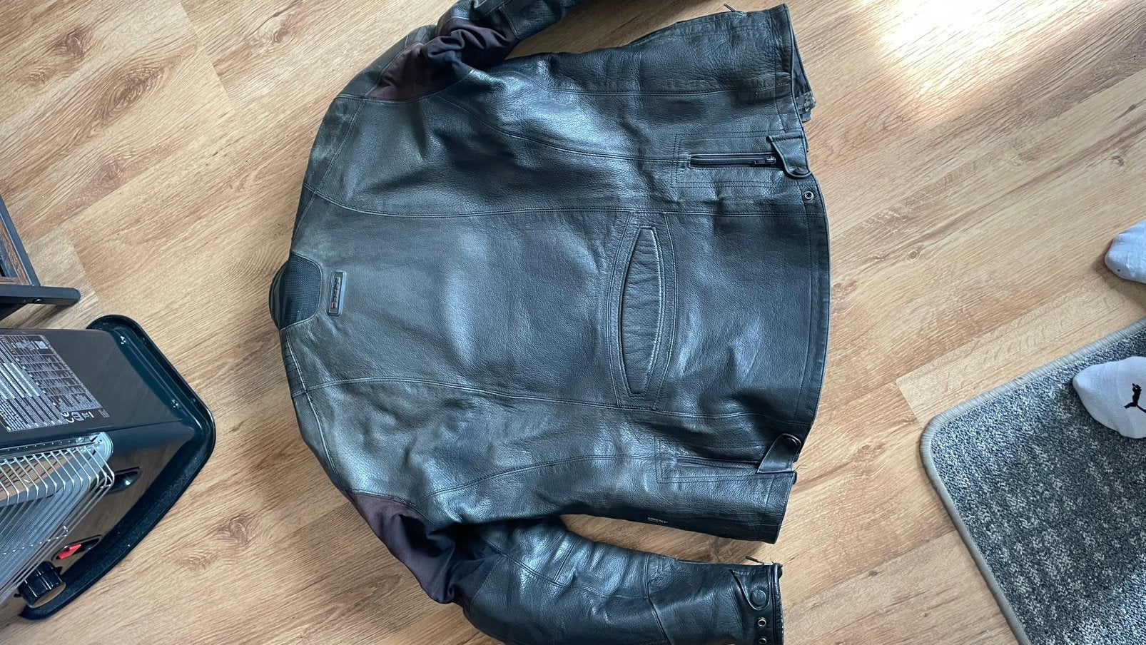 Leren motorjack 2XL Heren, Motoren, Ophalen, Tweedehands, Heren, Jas | leer
