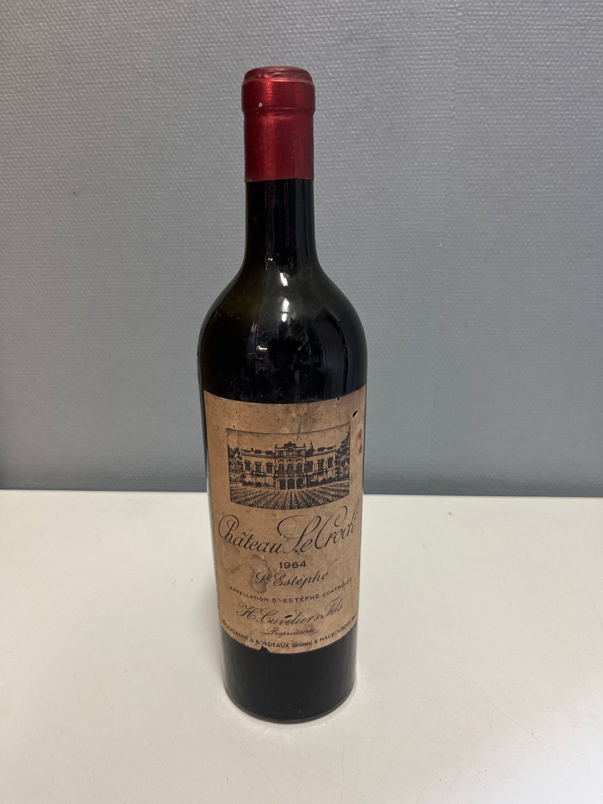 Château Le Crock 1964 - St-Estèphe Rode Wijn, Ophalen of Verzenden, Gebruikt, Frankrijk, Rode wijn
