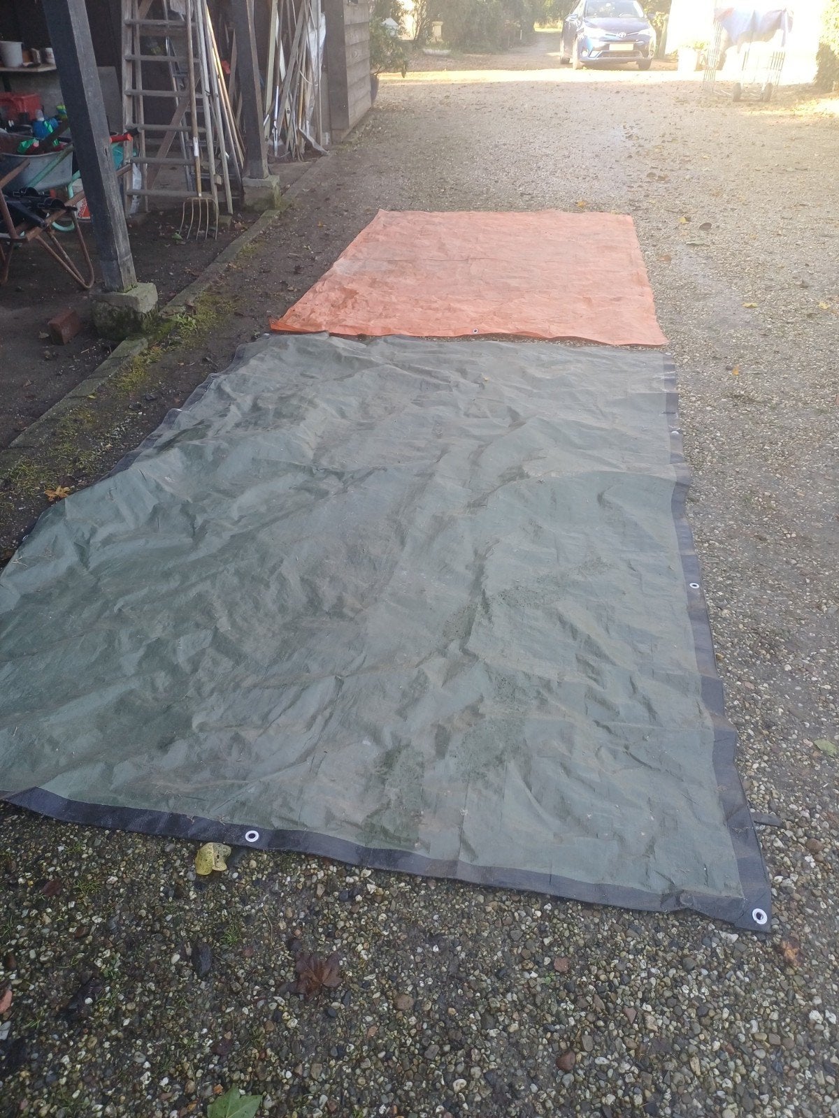 2 bouwzeilen, Ophalen, Gebruikt, Minder dan 5 m², Zeil