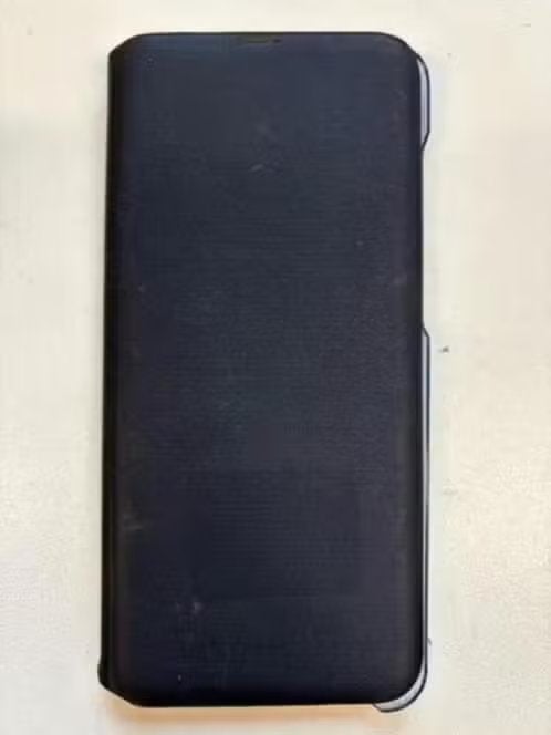 GEBRUIKT! Samsung flip wallet hoesje galaxy a50 blauw €13,99, Ophalen of Verzenden, Zo goed als nieuw, Frontje of Cover
