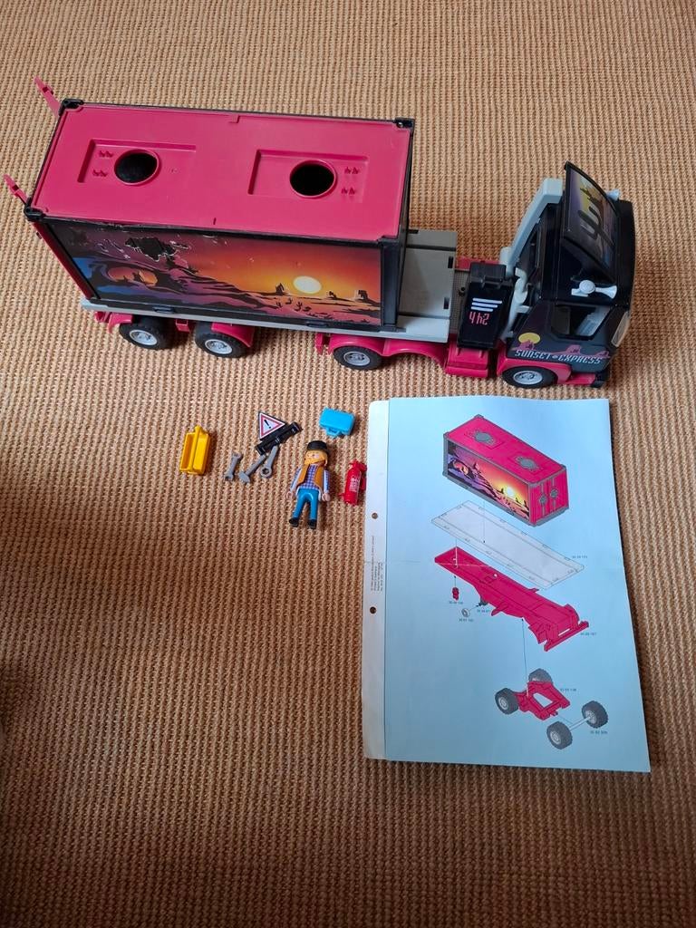 Playmobil Sunset Express Vrachtwagen, Ophalen of Verzenden, Gebruikt