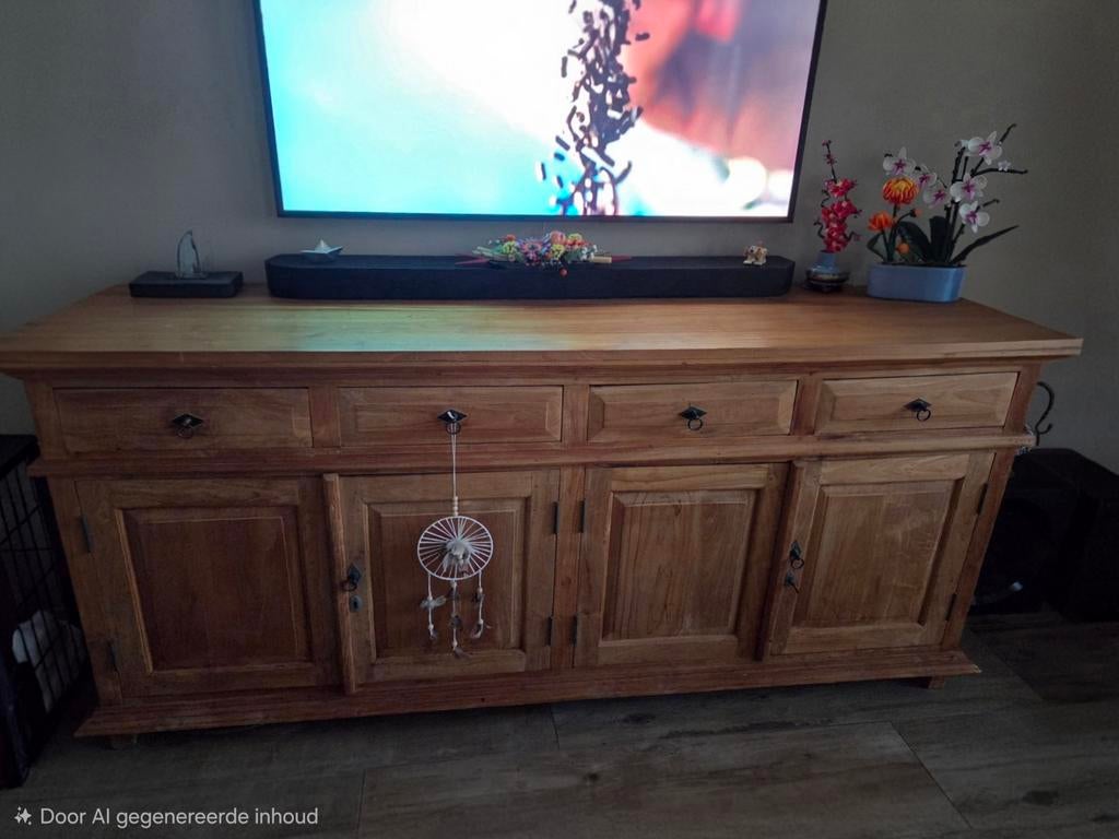 Teak dressior, Ophalen, Zo goed als nieuw, 50 tot 75 cm, 50 tot 100 cm