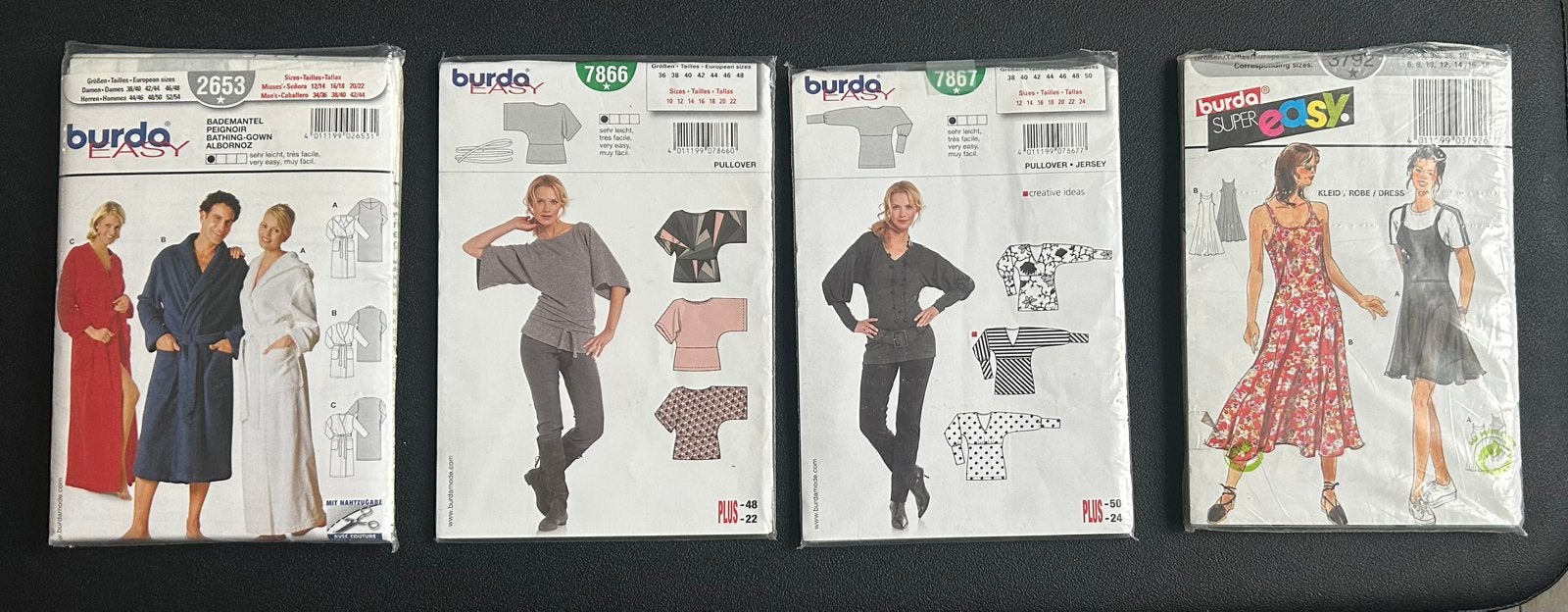 Diverse Burda Easy naaipatronen, Ophalen of Verzenden, Zo goed als nieuw, Overige typen