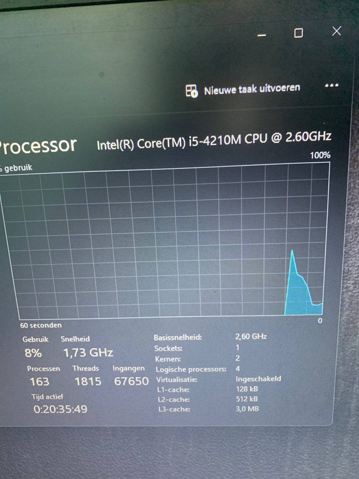 laptop, Ophalen of Verzenden, Zo goed als nieuw