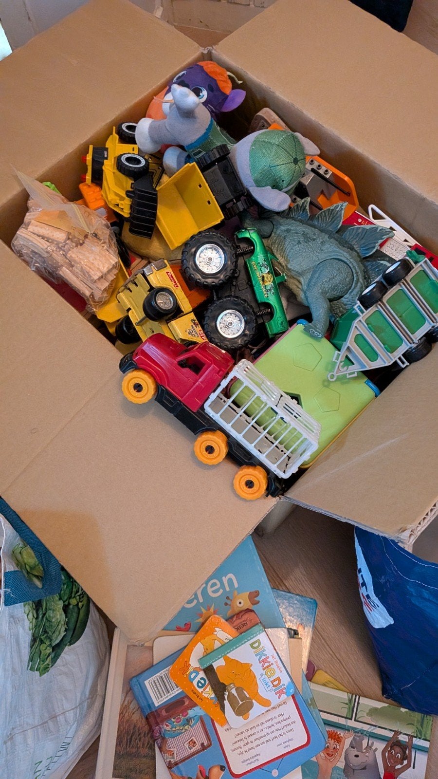 Gratis speelgoed, Ophalen