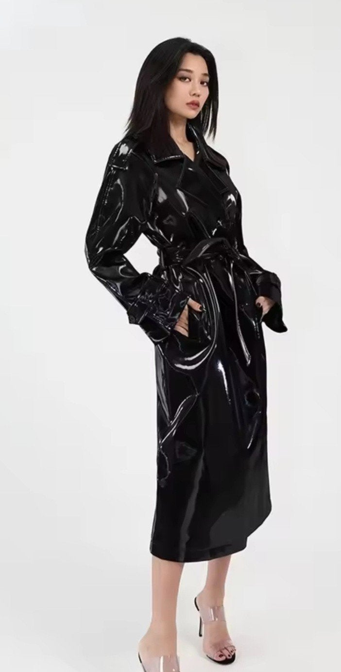 Mooie lakjas, tm 4XL (op maat), Kleding | Dames, Verzenden, Nieuw, Zwart