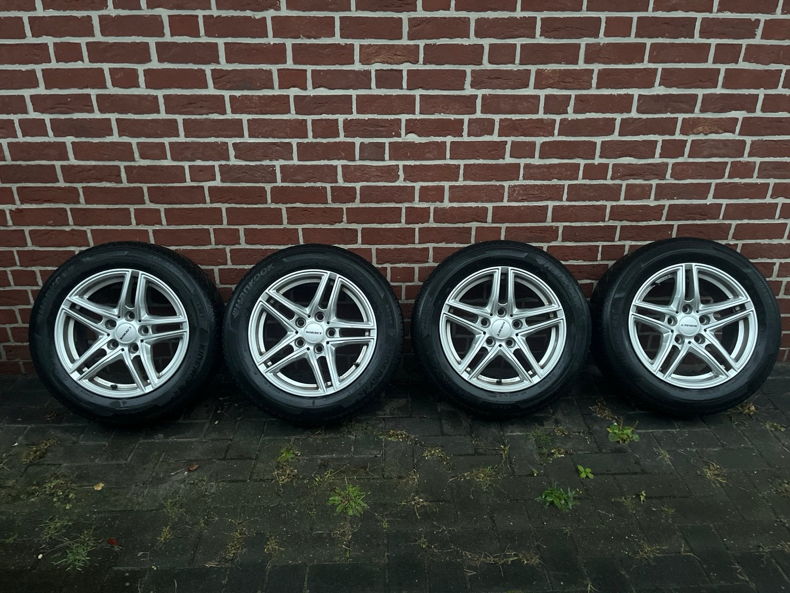 Borbet velgen met Hankook All Season banden 205/60R16,BMW 3, Auto-onderdelen, Gebruikt, 16 inch, Banden en Velgen, All Season