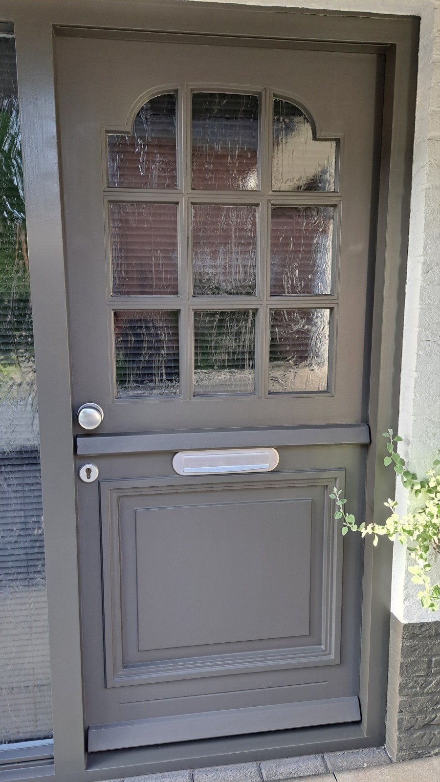 Voordeur, Ophalen, Gebruikt, 200 tot 215 cm, Glas