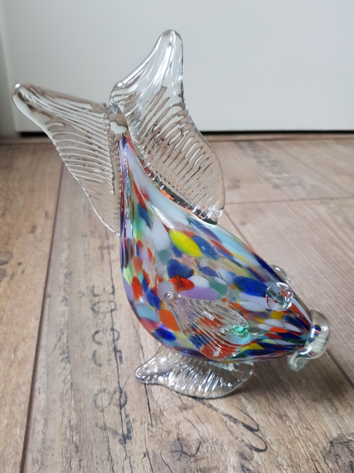 murano glaswerk vis / vissen van glas / design glaswerk, Antiek en Kunst, Ophalen of Verzenden, Object, Glas