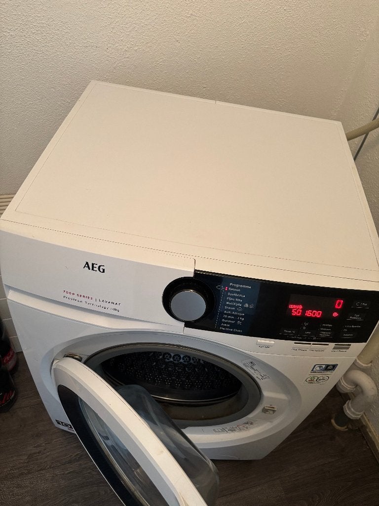AEG 7000 Series Lavamat ProSteam wasmachine, 6 tot 8 kg, Ophalen, Zo goed als nieuw, 85 tot 90 cm