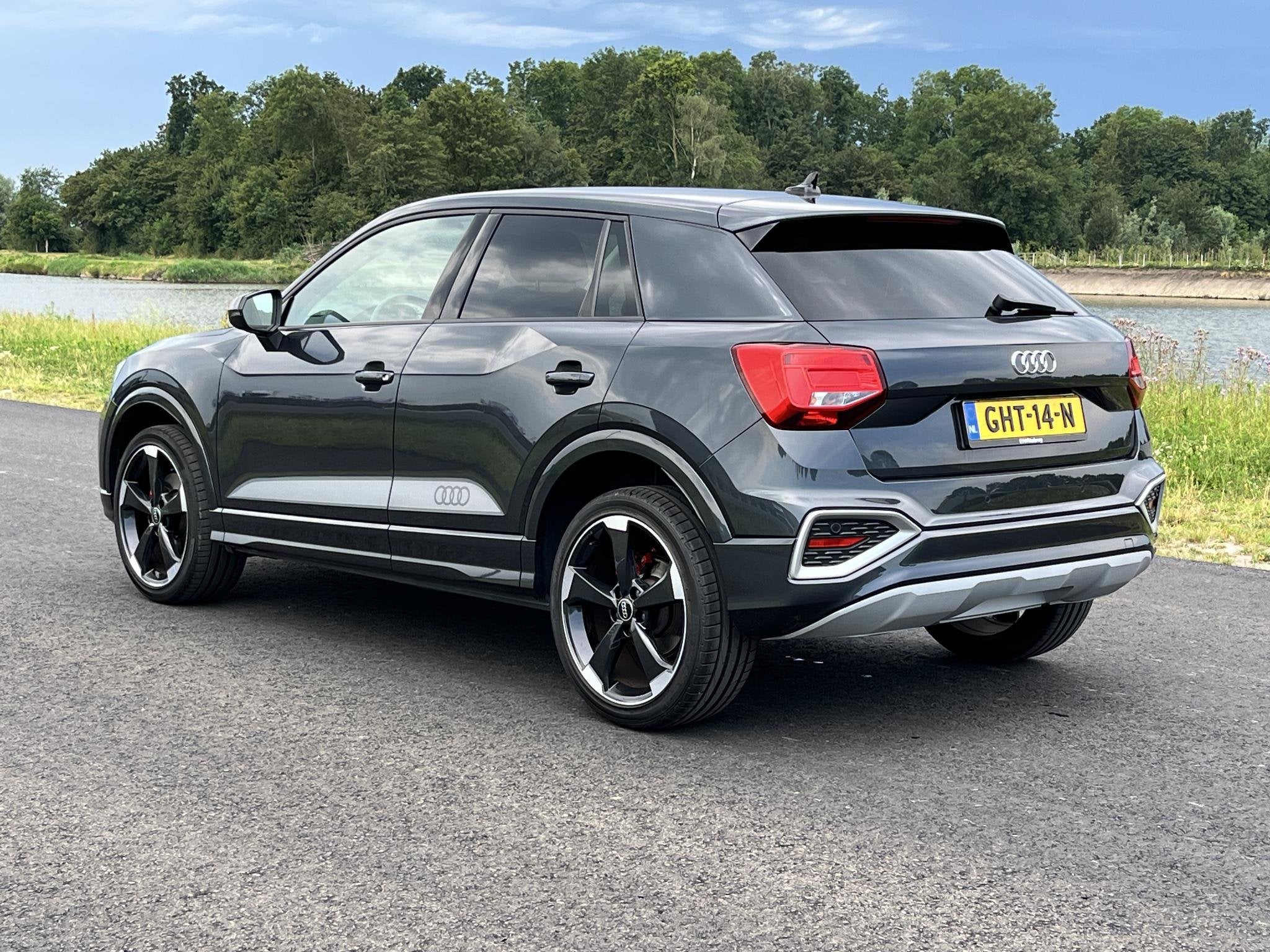 Audi Q2 35 TFSI S Edition Clima, keyless, stoelverwarming, p, 4 cilinders, 150 pk, Leder en Stof, Bedrijf