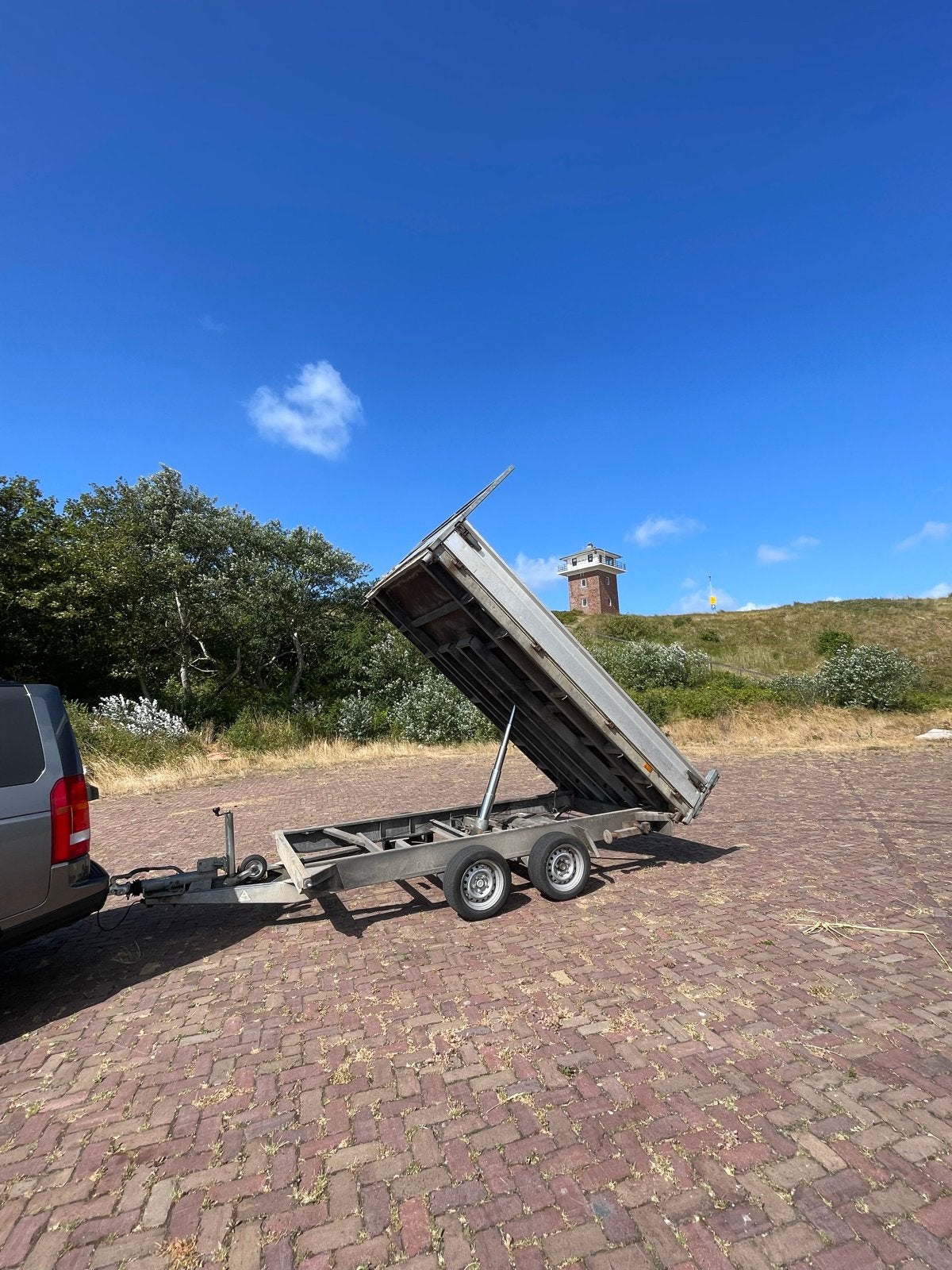 Hapert 3 tons kipper - Nieuwe bodemplaat en assen, Ophalen, Gebruikt
