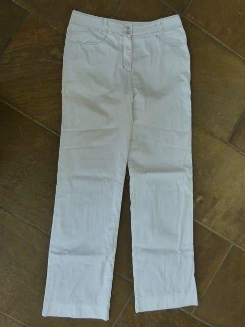 Witte broek pantalon Gerry Weber maat M 38, Maat 38/40 (M), Wit, Ophalen of Verzenden, Zo goed als nieuw