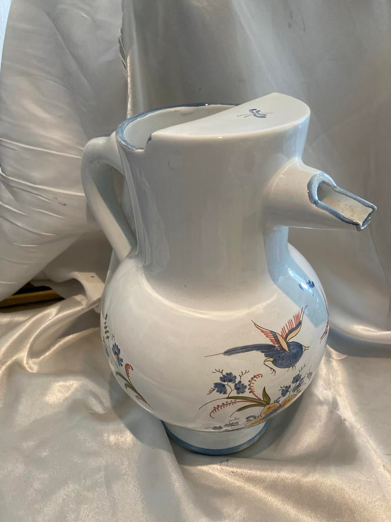 Faience, kan,met keerschot, La Chapelle des Pots, Ophalen of Verzenden