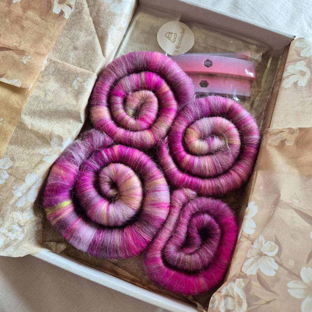 Turkse regenboog spintol met luxe rolags, Ophalen of Verzenden, Nieuw