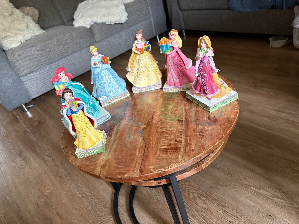 Disney Showcase Kerst Prinsessen Beeldjes Collectie, Ophalen, Overige figuren, Gebruikt, Beeldje of Figuurtje