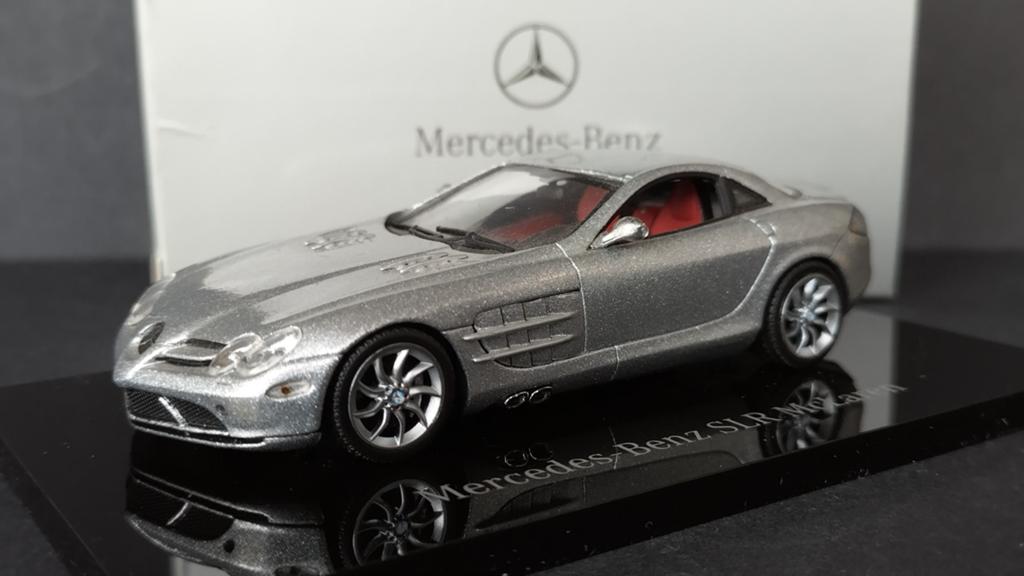 Mercedes Benz SLR Mc Laren zilver 1:43 Minichamps Pol, Auto, Verzenden, Pauls Model Art, MiniChamps