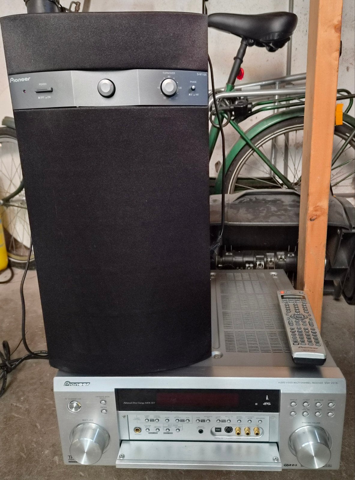 Receiver Pioneer VSX-2014i, 7.1 incl 5.1 Speakerset en subw., Audio, Tv en Foto, Ophalen, Gebruikt, Pioneer, 120 watt of meer
