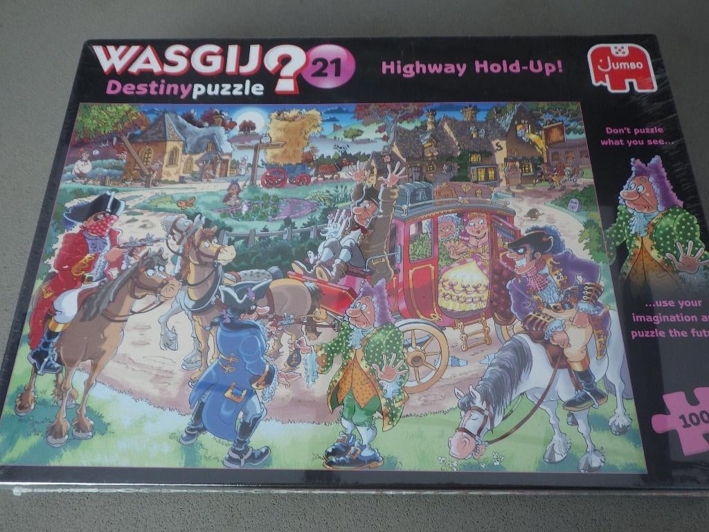 Wasgij Destiny Puzzel 21 Je geld of je rijbewijs! NIEUW, Hobby en Vrije tijd, Denksport en Puzzels, Ophalen of Verzenden, 500 t/m 1500 stukjes