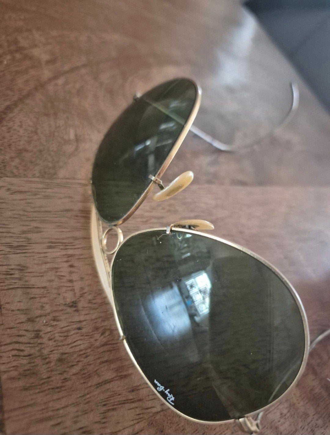 Vintage Ray-Ban Aviator Zonnebril - Goudkleurig Montuur, Verzenden, Gebruikt, Ray-Ban