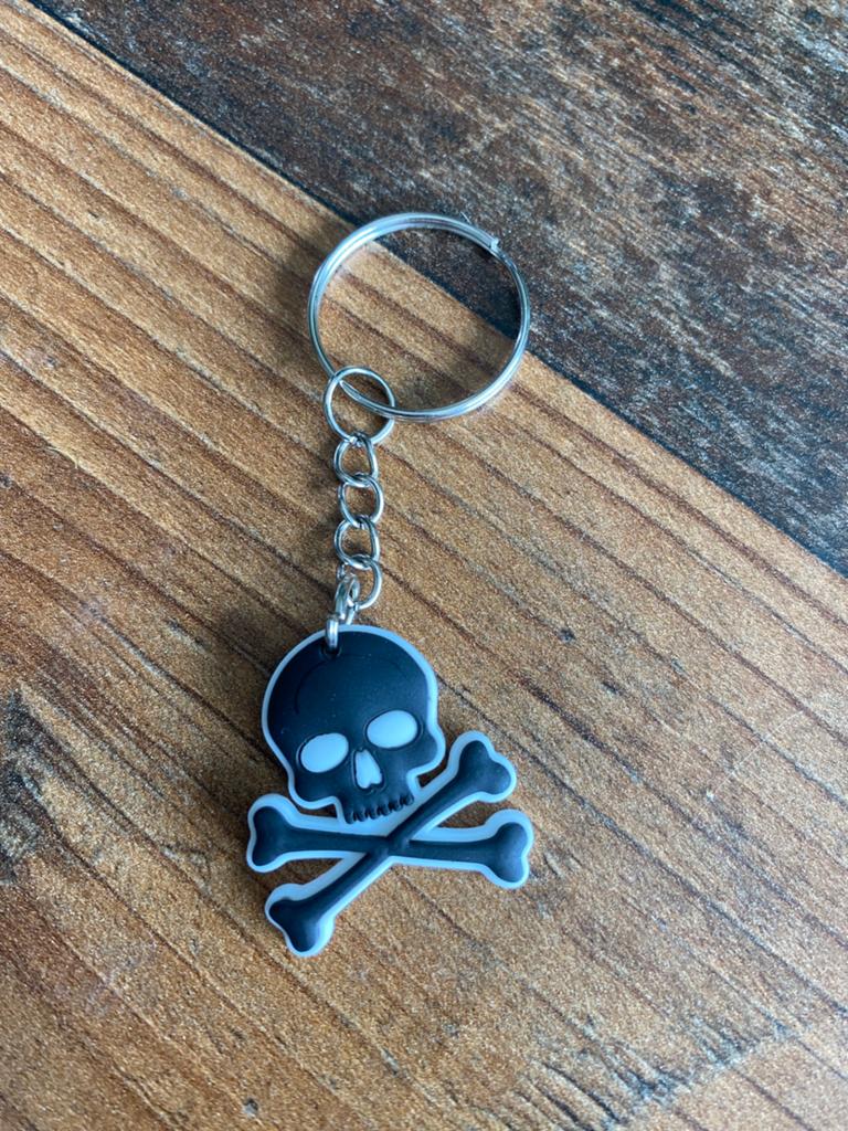 Sleutelhanger Doodshoofd / Skull - Zwart Wit, Ophalen of Verzenden, Nieuw, Overige typen