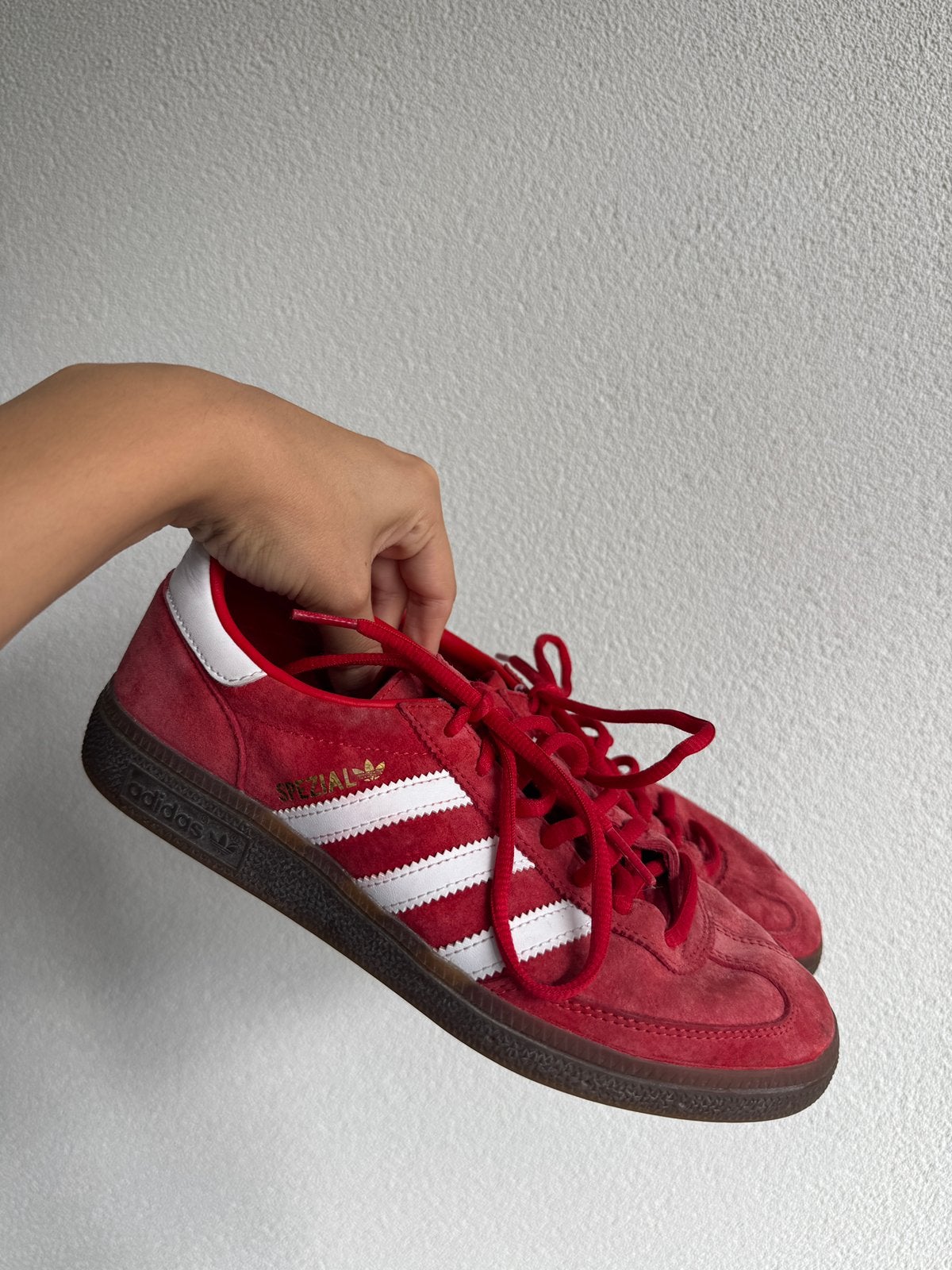 Adidas Handball Spezial rode sneakers, Ophalen of Verzenden, Rood, Sneakers of Gympen, Adidas