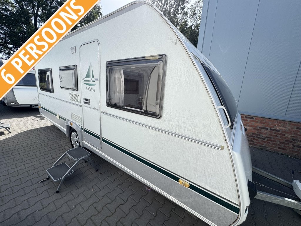 Eifelland Holiday 500 TK / 6 persoons / stapelbed / voortent, Caravans en Kamperen, Overige typen, Schokbreker, Bedrijf, Treinzit