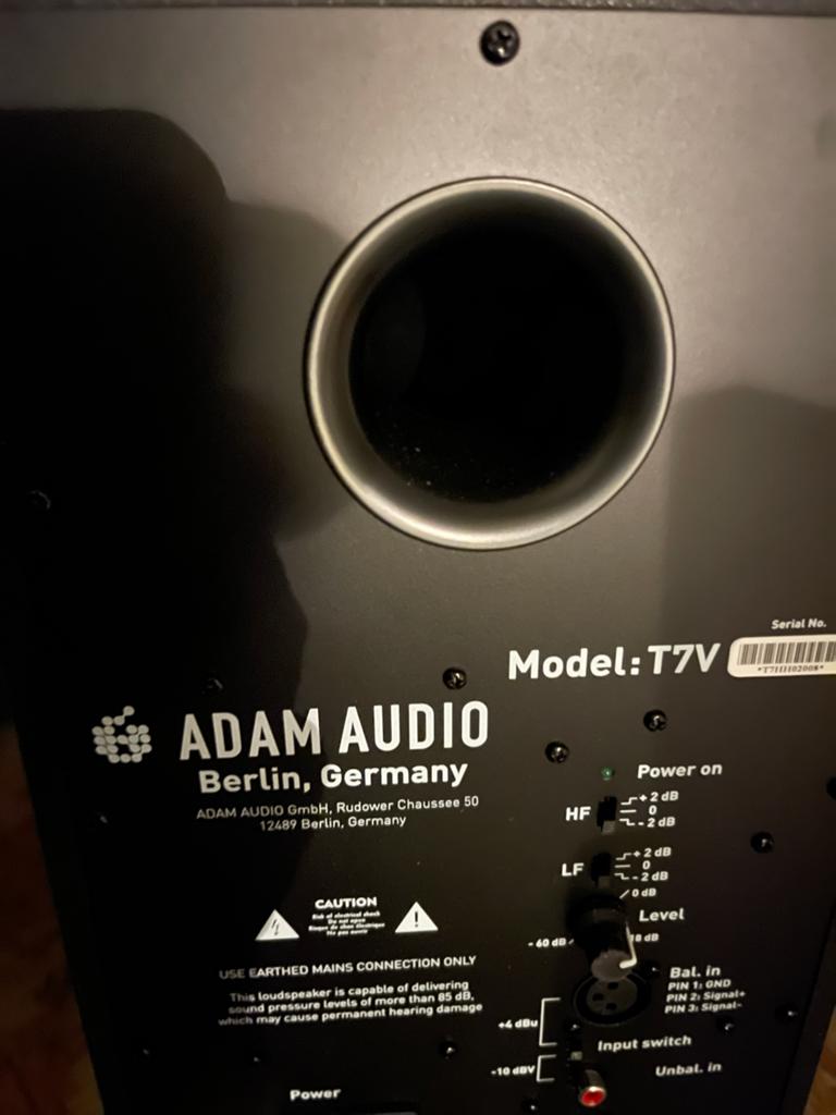 ADAM AUDIO T7V Studio Monitor - Zo goed als nieuw, Zo goed als nieuw, 120 watt of meer, Front, Rear of Stereo speakers, Ophalen
