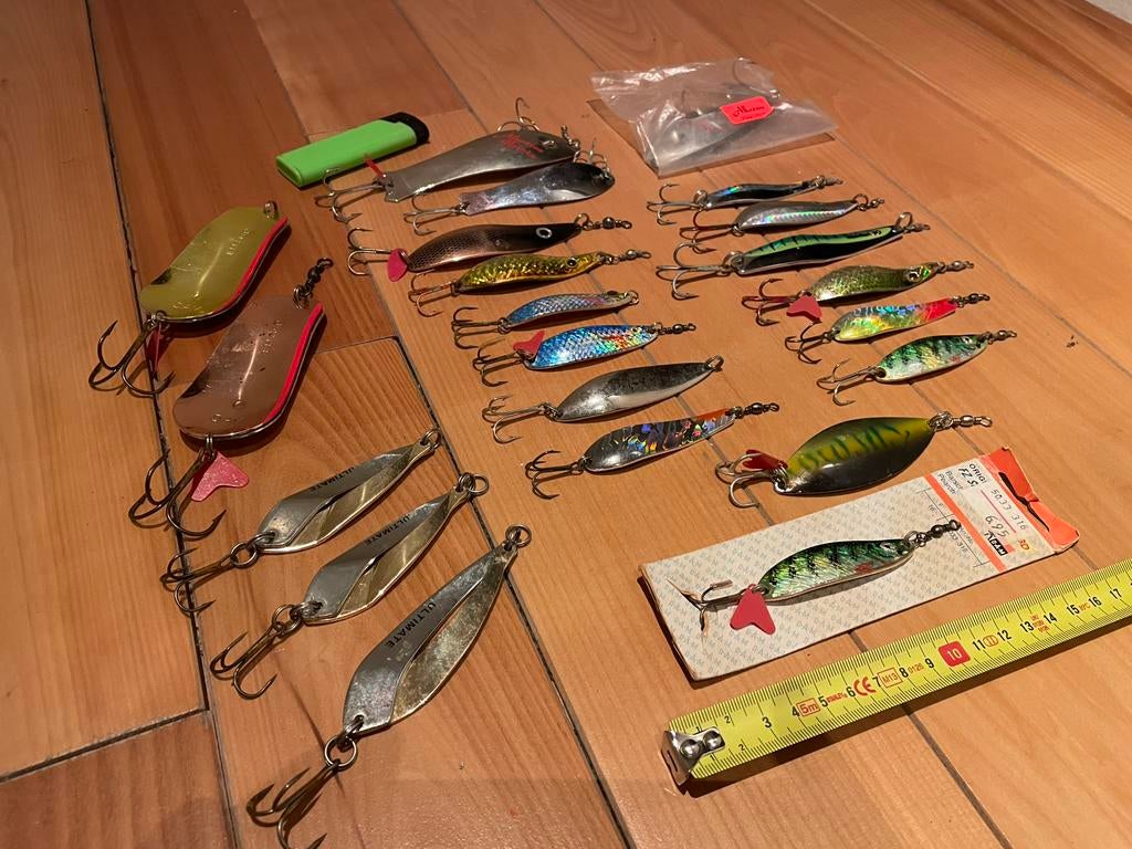 Blinkers kunstaas voor het vissen op Snoek, snoekbaars  22st, Ophalen of Verzenden, Zo goed als nieuw, Overige typen