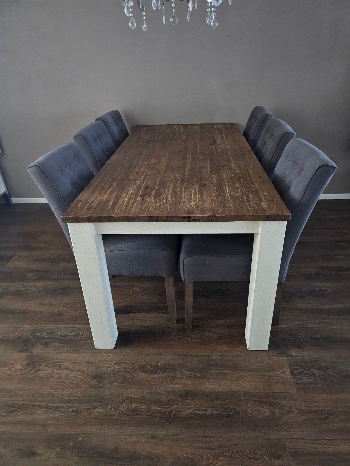 Complete landelijke meubelset + 6 eetkamerstoelen, Huis en Inrichting, Complete eetkamers, Ophalen, Gebruikt, Landelijk, 6 tot 8 stoelen