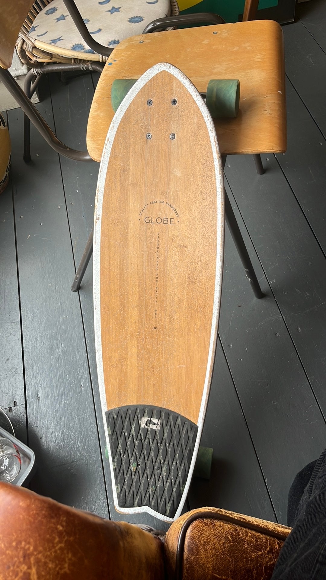 Globe longboard - Gailwing, Sport en Fitness, Skateboarden, Ophalen of Verzenden, Gebruikt, Skateboard, Longboard