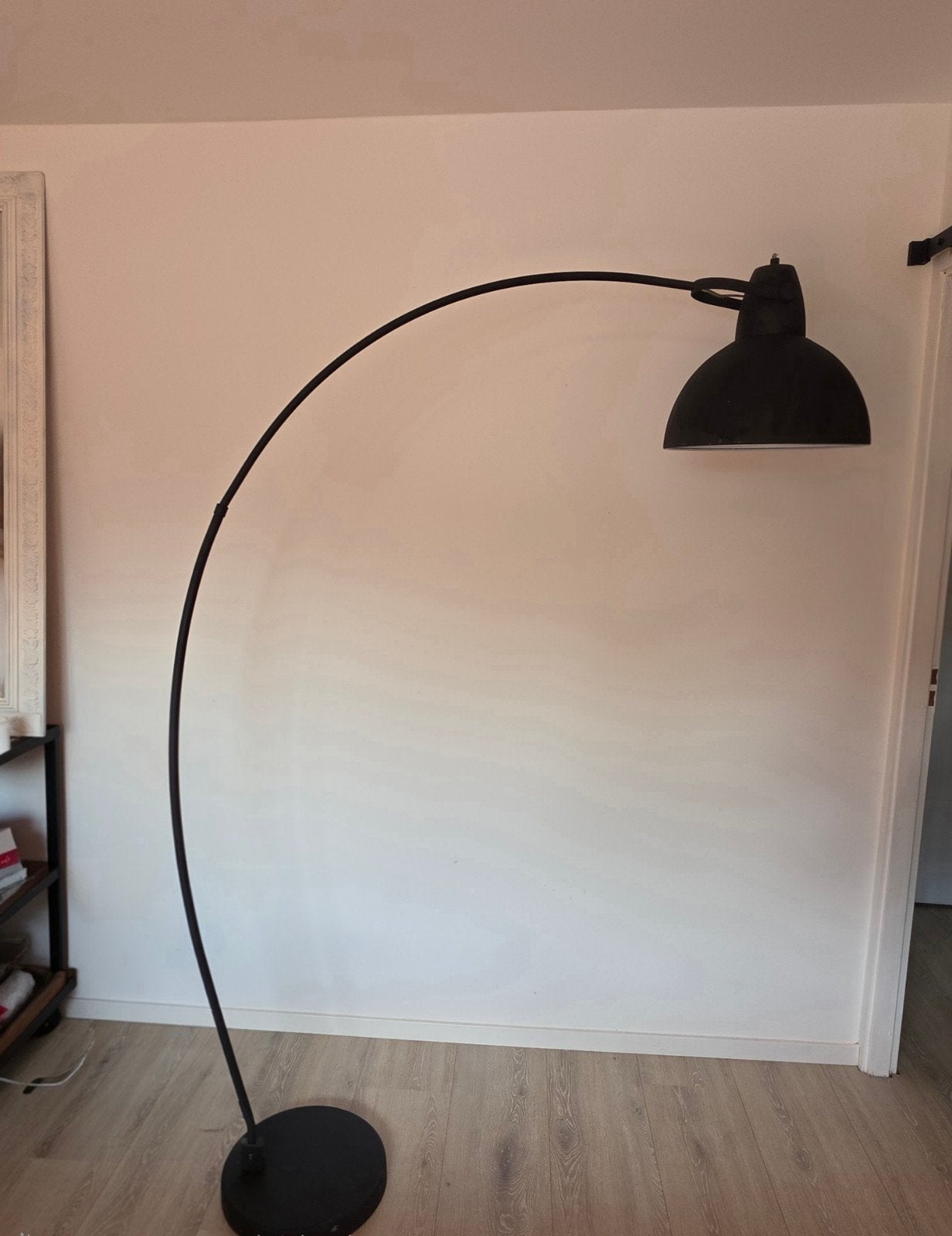 Moderne booglamp - Zwart, 150 cm breed, 190-200 cm hoog, Ophalen, Gebruikt, Metaal, Modern